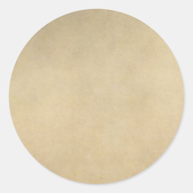 Sticker Rond Modèle Arrière - plan de parchemin papier Tan vint (Devant)