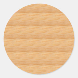 Sticker Rond Modèle classique élégant en bois personnalisé
