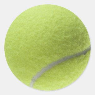 Sticker Rond Modèle customisé par balle de tennis jaune