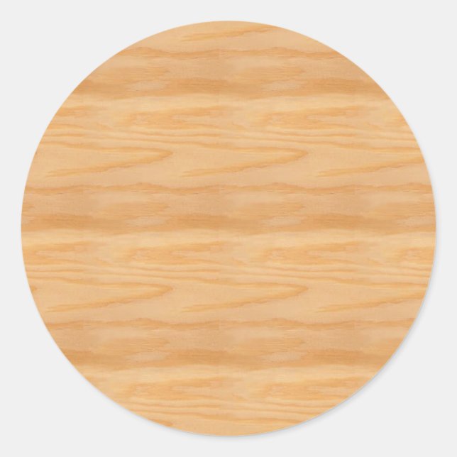 Sticker Rond Modèle de bois vierge élégant personnalisé tendanc (Devant)