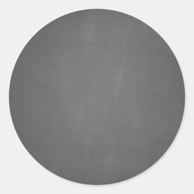 Sticker Rond Modèle de tableau noir vide (Devant)