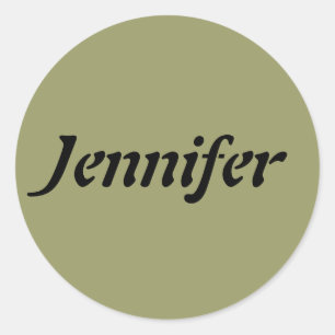 Sticker Rond Modèle nommé