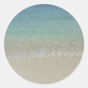 Sticker Rond Modèle tendance de la nature des Maldives