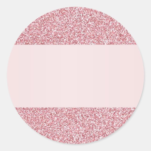 Sticker Rond Modèle vierge avec texte ajouté Regard Paillettes  (Devant)