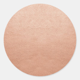 Sticker Rond Modèle vierge cuivre brillant ajouter tout texte o