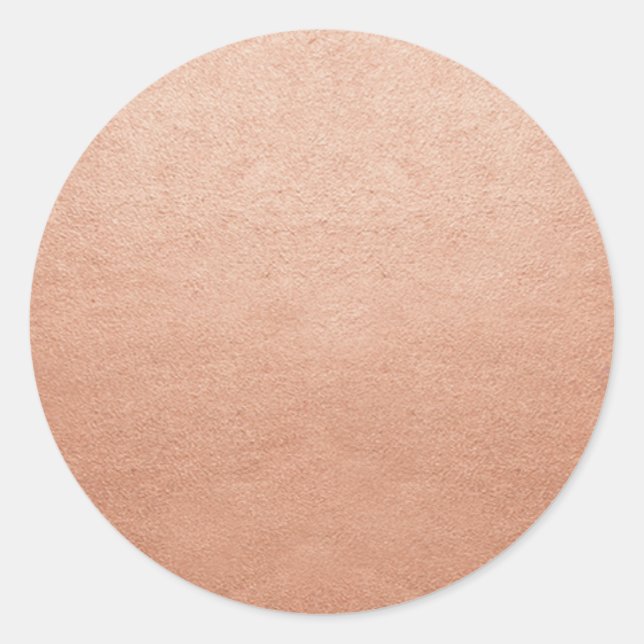 Sticker Rond Modèle vierge cuivre brillant ajouter tout texte o (Devant)