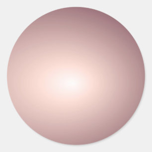 Sticker Rond Modèle vierge en or rose personnalisable Ajoutez v