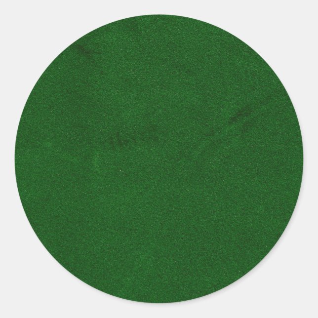 Sticker Rond Modèle vierge en velours vert  (Devant)