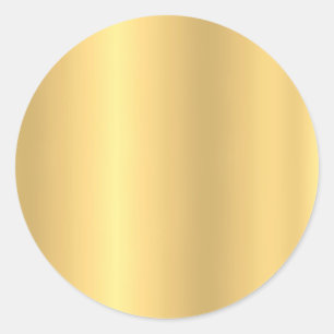 Sticker Rond Modèle vierge faux or glamour élégant