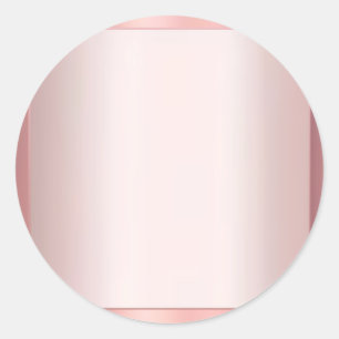 Sticker Rond Modèle vierge rose gold Ajoutez votre texte Modern