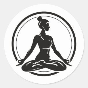 Sticker Rond Modern Fitness   plus fort chaque jour   motivatio