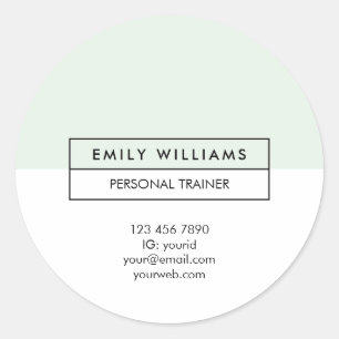 Sticker Rond Moderne formateur Nettoyage Disposition Pastel Gre