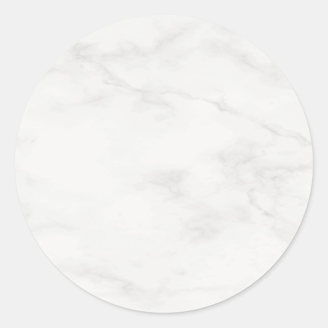 Sticker Rond Moderne modèle vierge en marbre blanc tendance per (Devant)