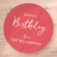 Moderne simple Preppy Happy Anniversaire Salutatio