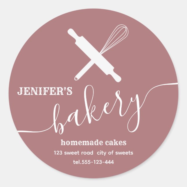 Sticker Rond Moderne simple rouleau professionnel whisky Cla (Devant)