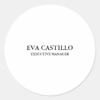 Moderne tendance Elégant Simple White Manager