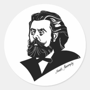 Sticker Rond Modeste Mussorgsky