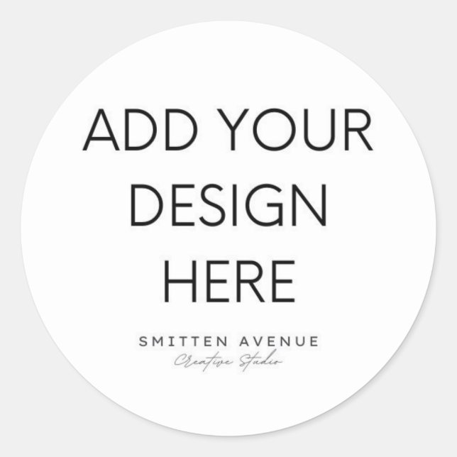 Sticker Rond Modifiable sur mesure (Devant)