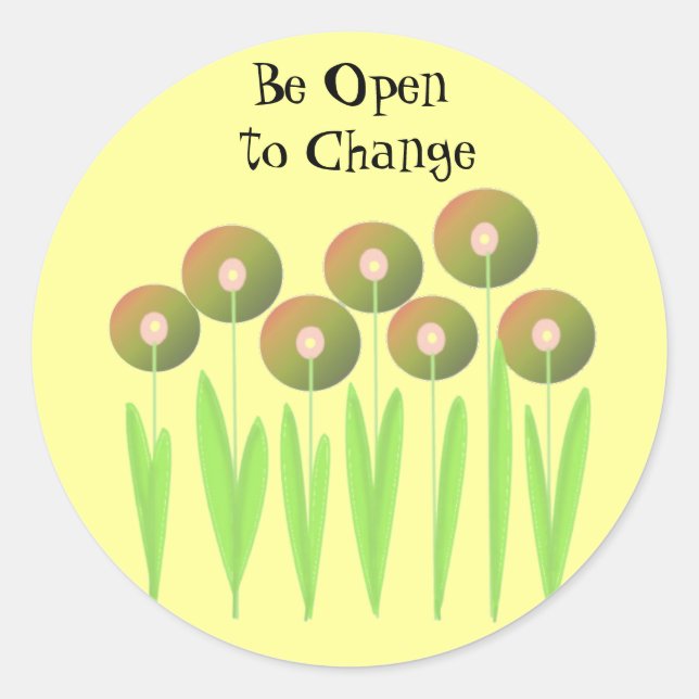 Sticker Rond Modifier votre vue (Devant)