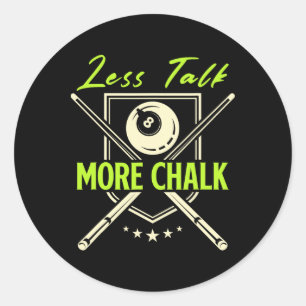 Sticker Rond Moins Discuter Plus Chalk Snooker Pool Billard Cue