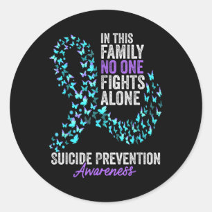 Sticker Rond Mois de la sensibilisation à la prévention du suic