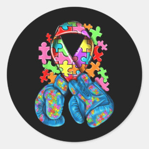 Sticker Rond Mois de l'autisme Journée mondiale de sensibilisat