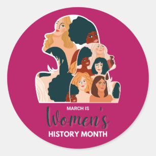 Sticker Rond Mois de l'histoire des femmes 2026