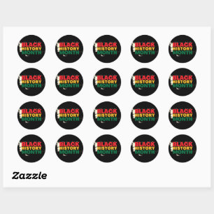 Sticker Rond Mois de l'histoire des Noirs