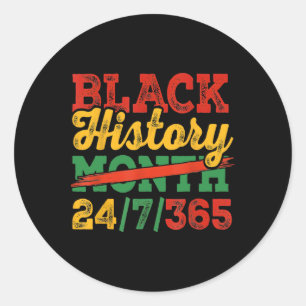 Sticker Rond Mois de l'histoire des Noirs 247365 Fierté de la m