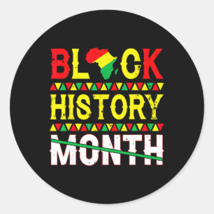 Sticker Rond Mois de l'histoire des Noirs 247365 Patrimoine Cul