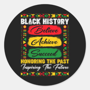 Sticker Rond Mois de l'histoire des Noirs Hommage au passé Insp