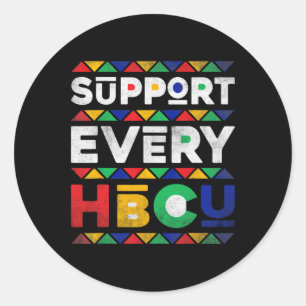 Sticker Rond Mois de l'histoire des Noirs Soutenez chaque collè
