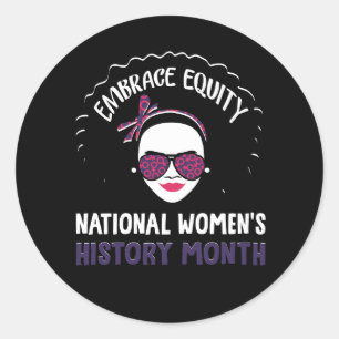Sticker Rond Mois de l'histoire nationale des femmes 2023 Faire