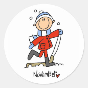 Sticker Rond Mois de novembre