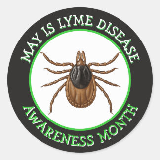 Sticker Rond Mois de sensibilisation à la maladie de Lyme | Tiq