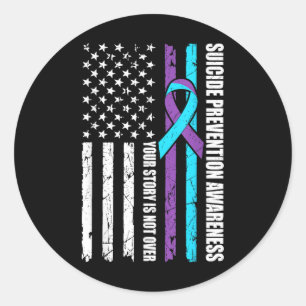 Sticker Rond Mois de sensibilisation à la prévention du suicide