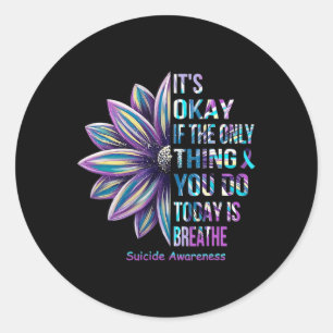 Sticker Rond Mois de sensibilisation à la prévention du suicide