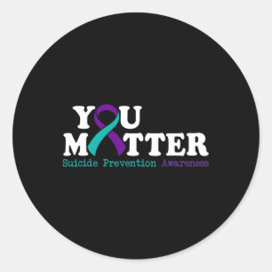 Sticker Rond Mois de sensibilisation à la prévention du suicide