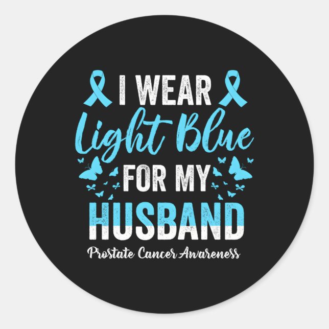 Sticker Rond Mois de sensibilisation au cancer de la prostate P (Devant)