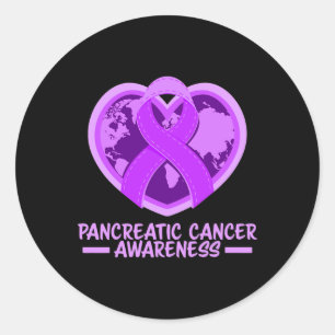 Sticker Rond Mois de sensibilisation au cancer pancréatique Rub