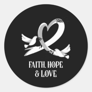 Sticker Rond Mois de sensibilisation au cancer Sensibilisation 