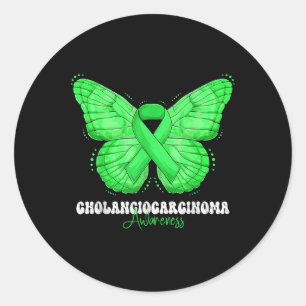 Sticker Rond Mois de sensibilisation au cholangiocarcinome Ruba