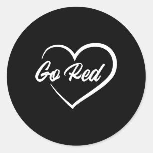 Sticker Rond Mois de sensibilisation aux maladies cardiaques Re