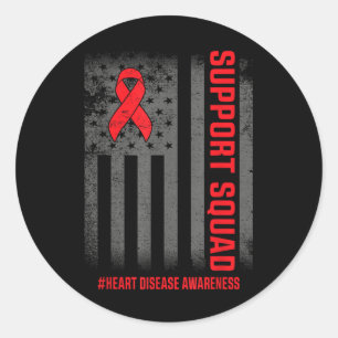 Sticker Rond Mois de sensibilisation aux maladies du coeur Mala