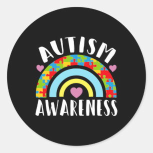 Sticker Rond Mois des sensibilisations sur l'autisme