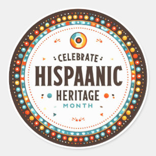 Sticker Rond Mois du patrimoine hispanique