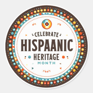 Sticker Rond Mois du patrimoine hispanique
