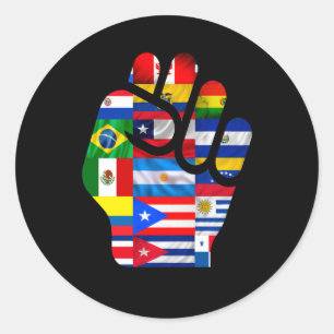 Sticker Rond Mois du patrimoine hispanique