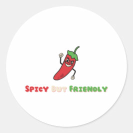 Sticker Rond Mois du patrimoine hispanique, épicé mais convivia