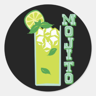 Sticker Rond Mojito
